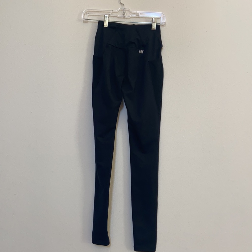 HIGH WAISTED BLACK GYMSHARK LEGGINGS SIZE XS - Picture 4 of 4